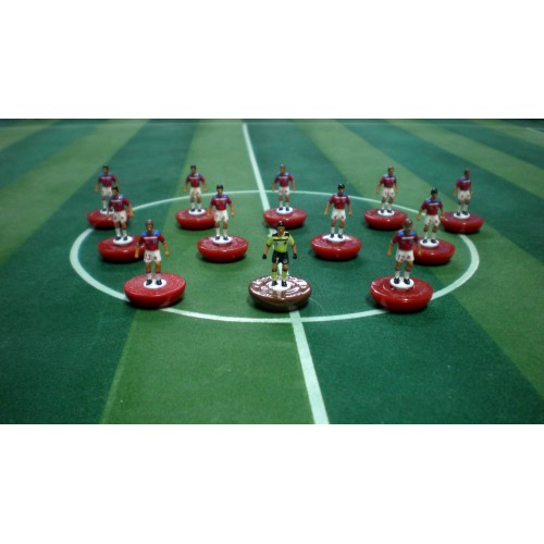 Subbuteo Andrew Table Soccer England 1982 Worrld Cup Team on classic Hasbro bases